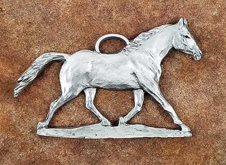 Horse Pewter Ornament