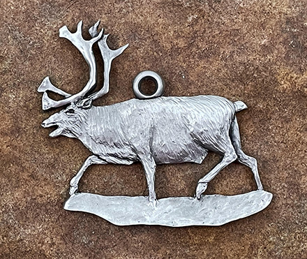 Caribou/Reindeer Pewter Ornament